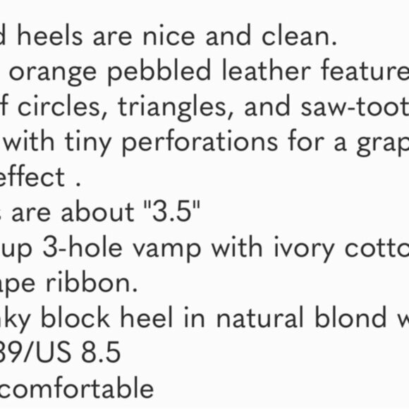 Anthropologie Leifsdottir Leather wooden heeled Women’s shoes - Picture 14 of 15